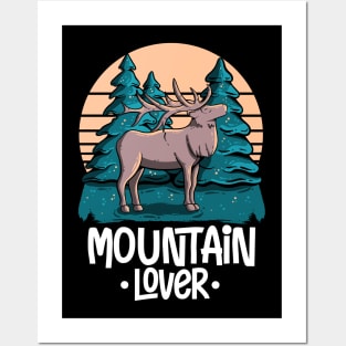 Mountain Deer Lover Posters and Art